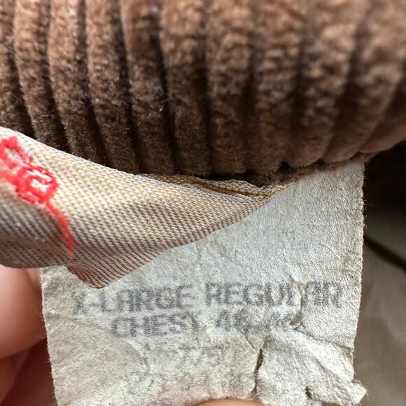 Vintage Walls Blizzard Pruf Insulated Canvas Quilted Lined Jacket Men XL Brown - Picture 3 of 16